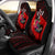 Kosrae Car Seat Covers - Polynesian Hook And Hibiscus (Red) Universal Fit Red - Polynesian Pride