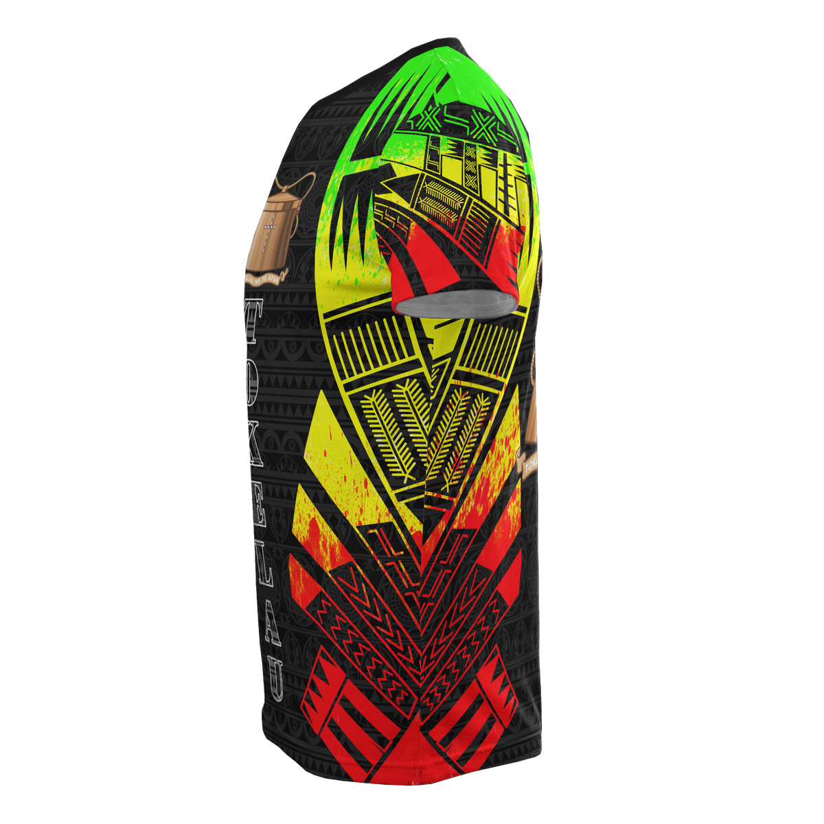 Tokelau T Shirt Tokelauan Coat of Arms Polynesian Tattoo Reggae Style - Polynesian Pride