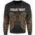 Palau Polynesian Custom Personalised Sweater - Spirit Style Gold Unisex Gold - Polynesian Pride