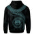 Federated States of Micronesia Polynesian Custom Zip up Hoodie FSM Waves (Turquoise) - Polynesian Pride