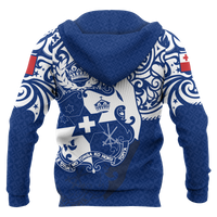 Tonga Polynesian Hoodie Tongan Pride (Bright Blue) - Polynesian Pride