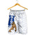 Guam Men's Shorts - Chamorro With Puntan Blue Color - Polynesian Pride