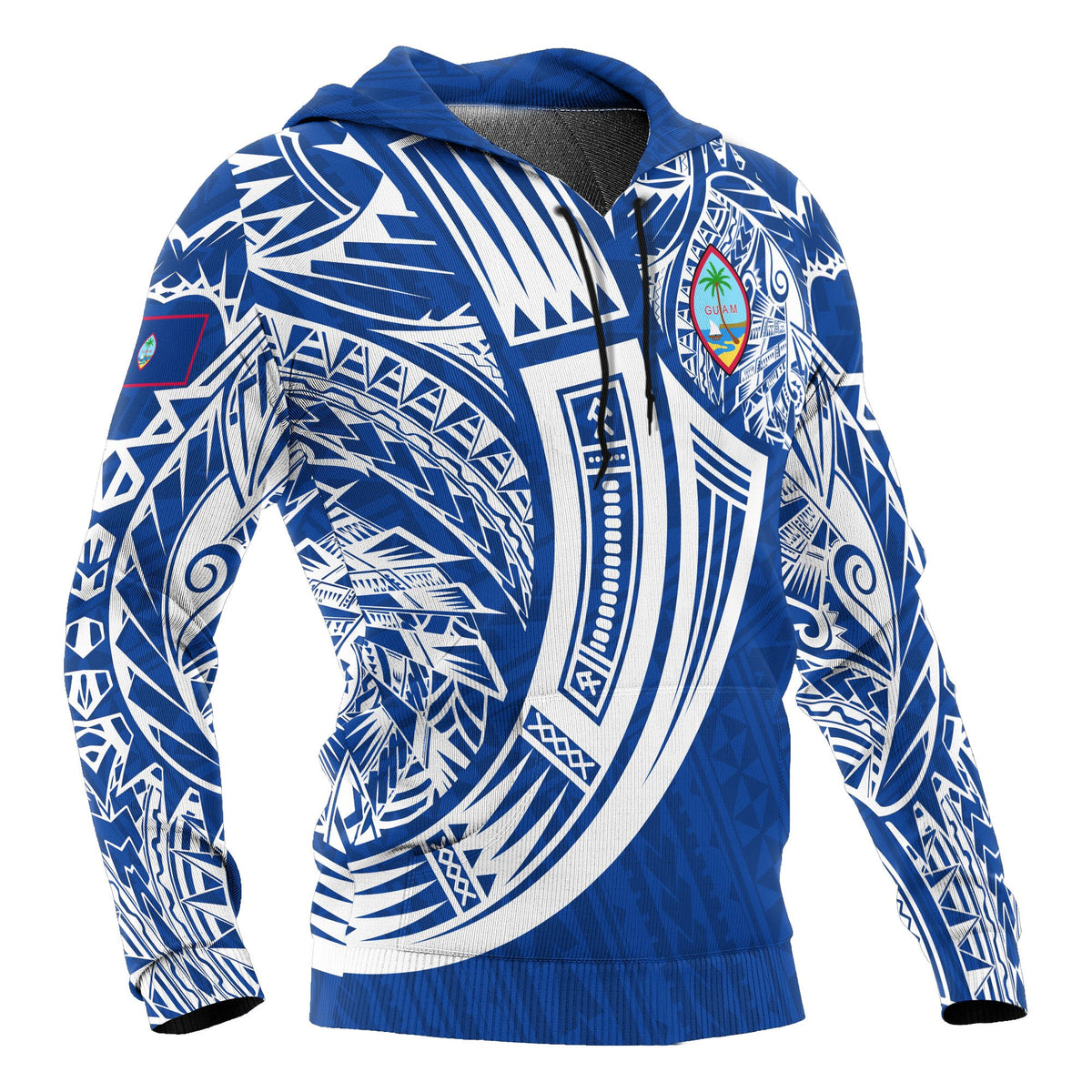 Guam Polynesian Hoodie Tribal Tattoo - Polynesian Pride