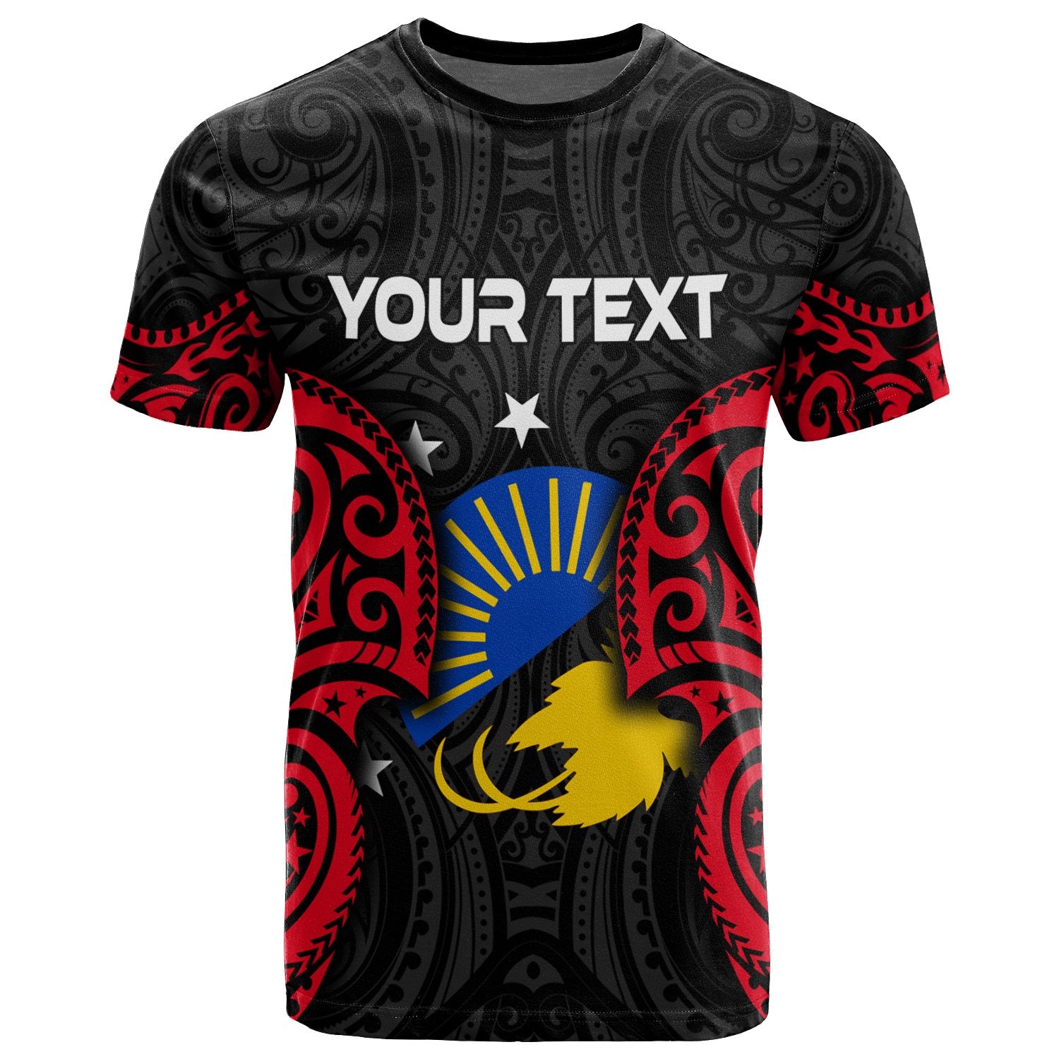 Papua New Guinea Sandaun Province Polynesian Custom T Shirt Spirit Version Unisex Black - Polynesian Pride