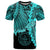 Palau Polynesian Custom T Shirt Tribal Wave Tattoo Neon Blue Unisex Neon Blue - Polynesian Pride