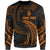 New Caledonia Polynesian Custom Personalised Sweater - Orange Tribal Wave Unisex Orange - Polynesian Pride