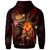 Polynesian Hawaii Custom Zip up Hoodie Legend of Samoa (Red) - Polynesian Pride