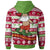 Hawaii Christmas Zip up Hoodie Santa Surfing - Polynesian Pride