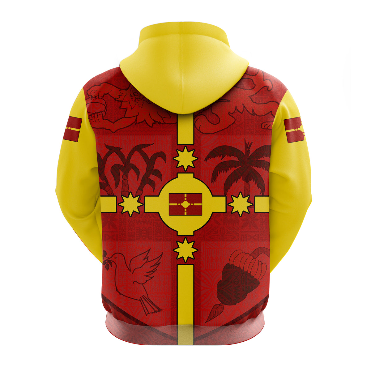 Rotuma Fiji Zip Hoodie Fijian Patterns LT20 - Polynesian Pride