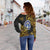 Northern Mariana Islands Women's Off Shoulder Sweaters - Abstract Style - Polynesian Pride