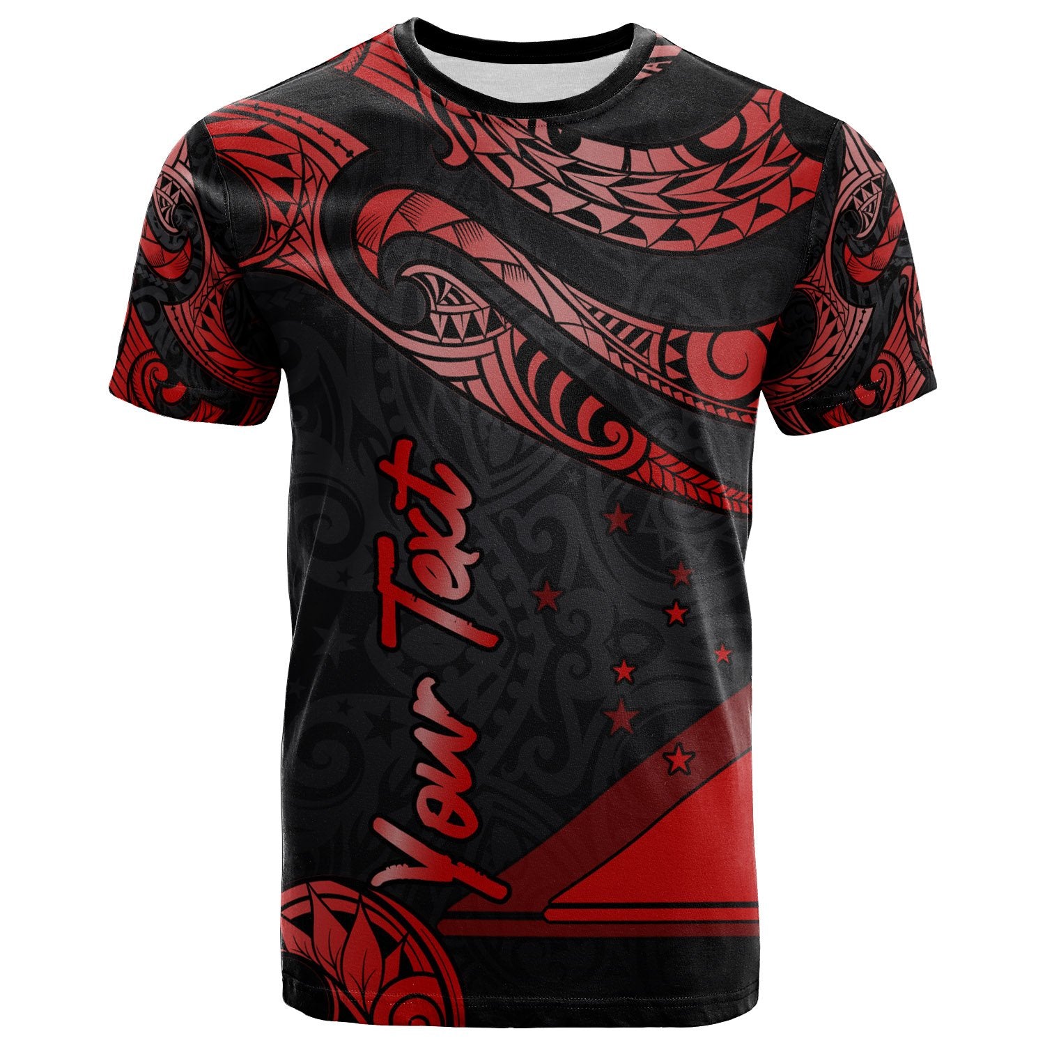 Tokelau Polynesian Custom T Shirt Polynesian Tattoo Red Version Unisex Red - Polynesian Pride