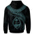 Guam Polynesian Custom Hoodie Guam Waves (Turquoise) - Polynesian Pride