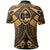 Guam Polynesian Polo Shirt Guam Gold Seal with Polynesian Tattoo - Polynesian Pride