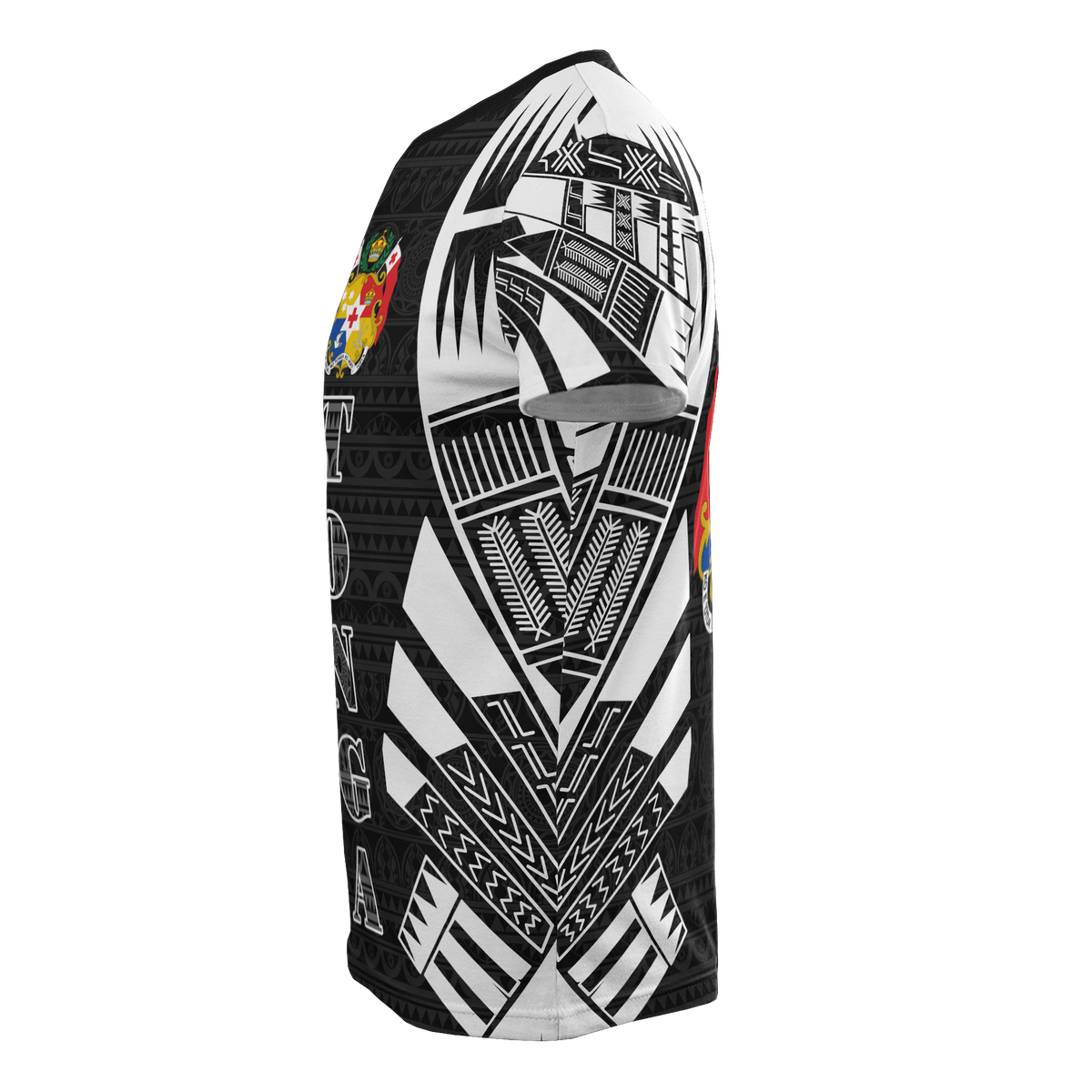 Tonga T Shirt Tonga Coat of Arms Polynesian Tattoo Style - Polynesian Pride