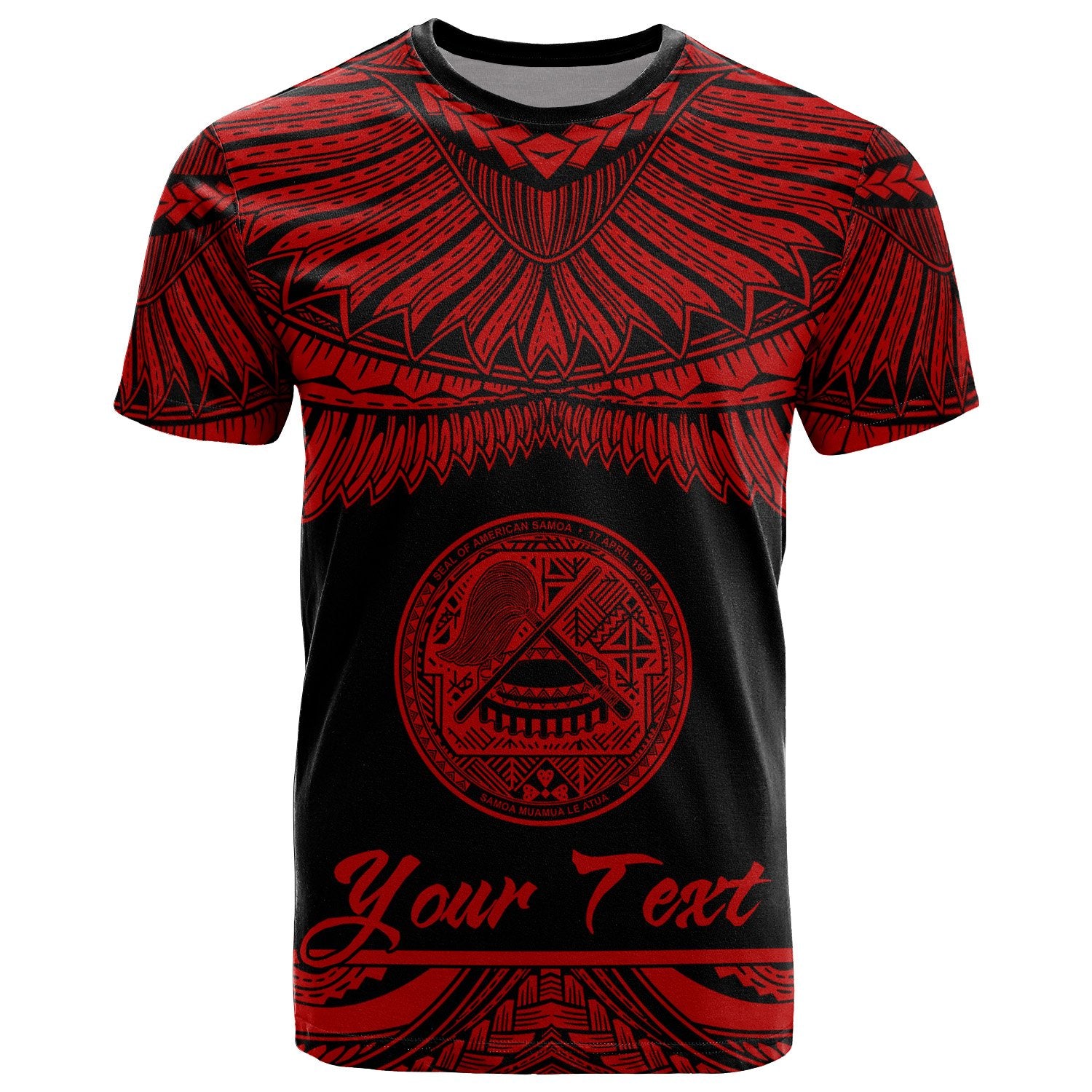 American Samoa Polynesian Custom T Shirt American Samoan Pride Red Version Unisex Red - Polynesian Pride