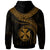 Wallis and Futuna Polynesian Zip up Hoodie Wallis and Futuna Waves (Golden) - Polynesian Pride