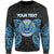 Federated States Of Micronesia Polynesian Custom Personalised Sweater - Spirit Style Blue Unisex Blue - Polynesian Pride