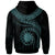 Nauru Polynesian Zip up Hoodie Nauru Waves (Turquoise) - Polynesian Pride