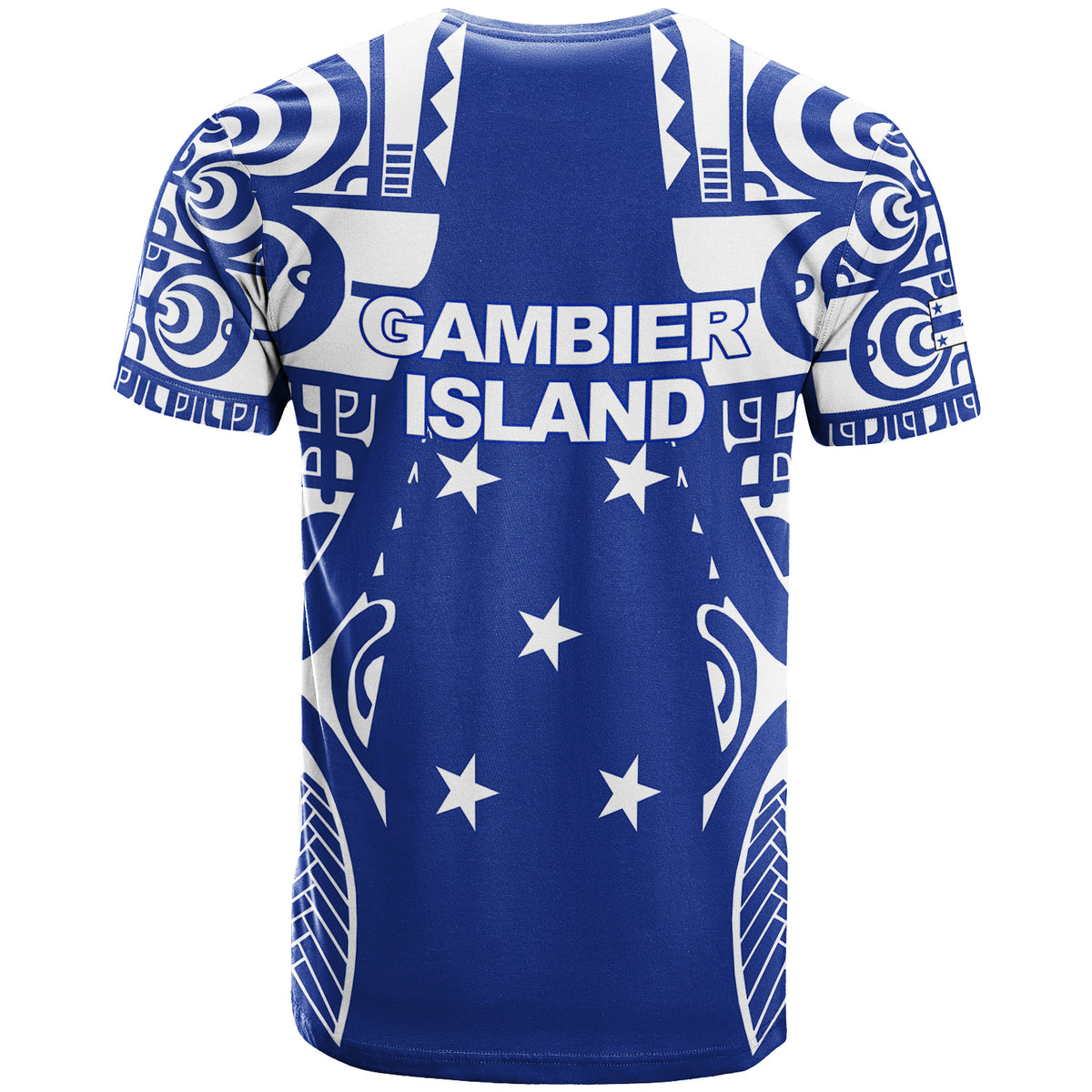 Custom Gambier Islands Tribal Tattoo T Shirt LT12 - Polynesian Pride