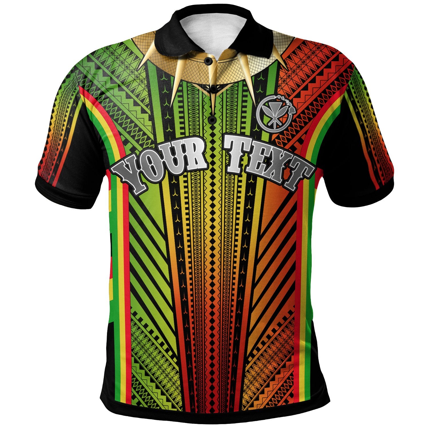 Hawaii Polynesian Custom Polo Shirt Tribal Ornamental Unisex Reggae - Polynesian Pride