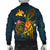 Papua New Guinea Polynesian Personalised Men's Bomber Jacket - Legend of Papua New Guinea (Blue) - Polynesian Pride