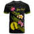 New Caledonia Polynesian Custom T Shirt Plumeria Tribal Unisex Black - Polynesian Pride