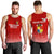 (Custom Personalised) Tonga Niua Islands Men Tank Top - Tongan Pattern - LT12 Red - Polynesian Pride