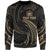 Samoa Polynesian Custom Personalised Sweater - Gold Tribal Wave Unisex Gold - Polynesian Pride