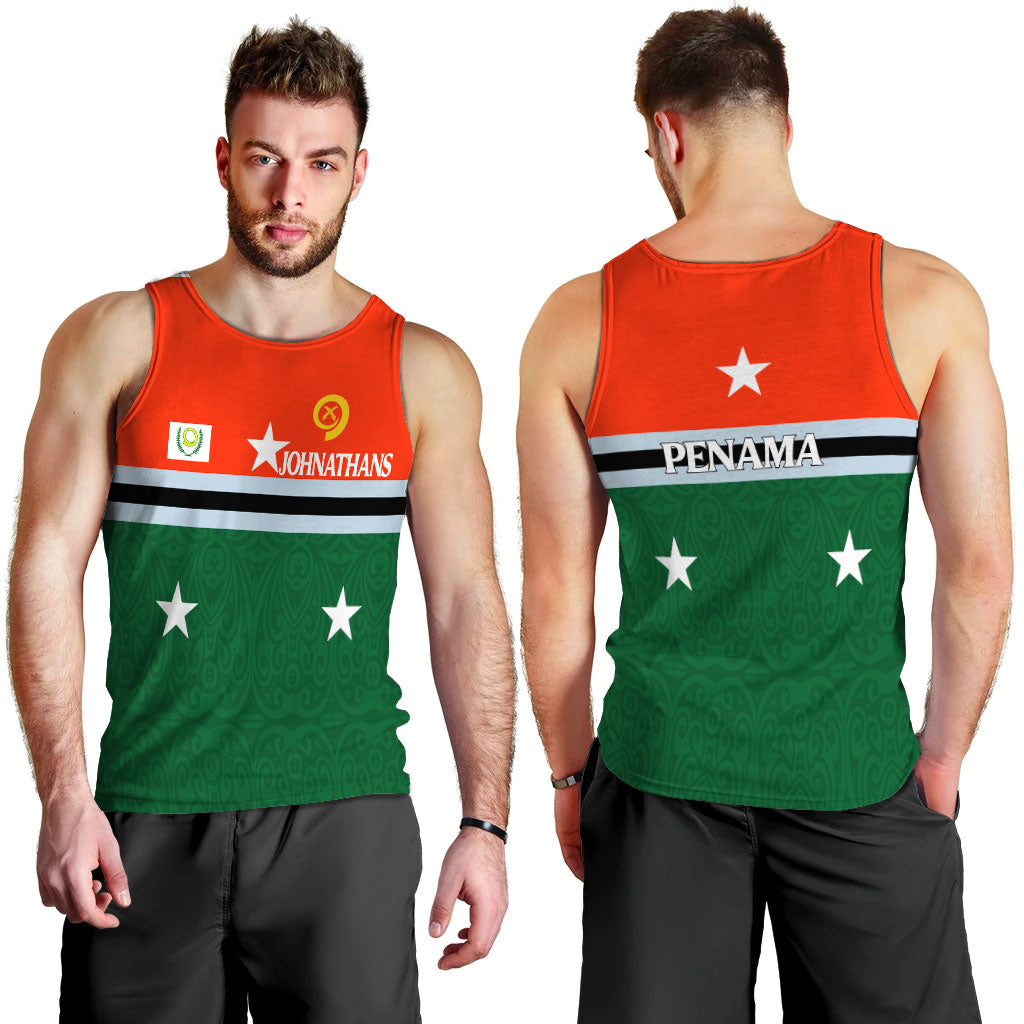 (Johnathans) Vanuatu Penama Province Men Tank Top - Flag Style - LT12 Men Green - Polynesian Pride