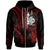 New Caledonia Custom Zip up Hoodie Red Turtle Unisex Red - Polynesian Pride