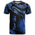 Tahiti Polynesian Custom T Shirt Polynesian Tattoo Blue Version Unisex Blue - Polynesian Pride