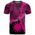 Nauru Polynesian Custom T Shirt Tribal Wave Tattoo Pink Unisex Pink - Polynesian Pride