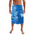 Custom Polynesian Lavalava Blue Sea Turtle Honu and Map LT13 Blue - Polynesian Pride