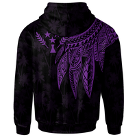 Kosrae Hoodie Polynesian Wings (Purple) - Polynesian Pride