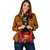 Hawaii Polynesian Custom Personalised Shoulder Handbag - Floral With Seal Red - Polynesian Pride