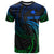 Papua New Guinea Polynesian Custom T Shirt Blue Tribal Wave Ver.02 Unisex Blue - Polynesian Pride