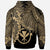 Polynesian Hawaii Hoodie Tribal Wave Tattoo Gold - Polynesian Pride