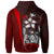 Guam Polynesian Hoodie Red Turtle with Hook - Polynesian Pride