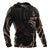 Guam Polynesian ll Over Custom Hoodie Gold Tribal Wave - Polynesian Pride