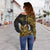 Vanuatu Women's Off Shoulder Sweaters - Abstract Style - Polynesian Pride