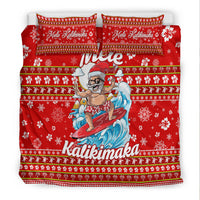 Hawaii Christmas Santas Surf Mele Kalikimaka Bedding Set - LT2 - Polynesian Pride