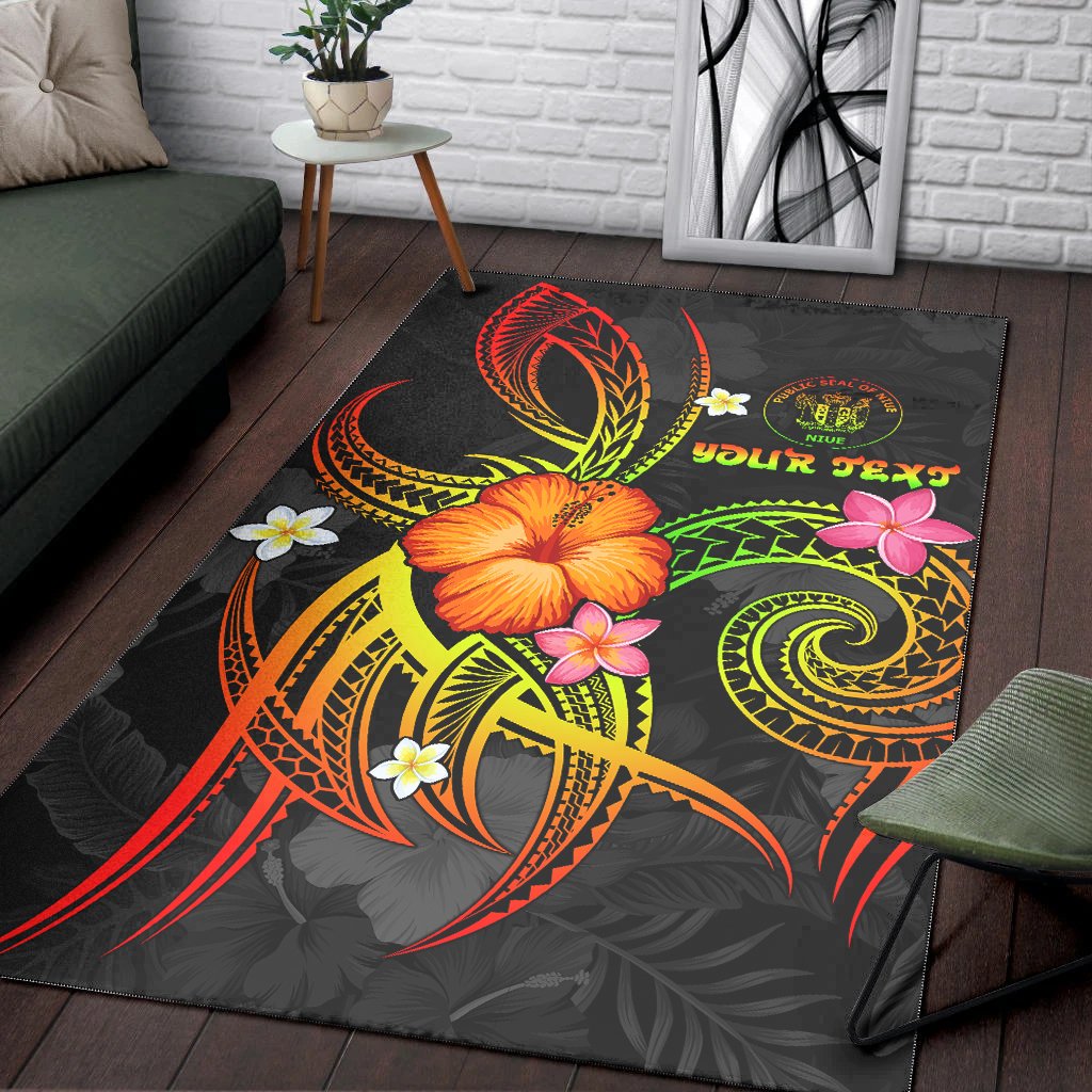 Niue Polynesian Personalised Area Rug - Legend of Niue (Reggae) - Polynesian Pride