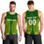 (Custom Personalised) Cook Islands Men Tank Top - Tribal Pattern - LT12 Green - Polynesian Pride