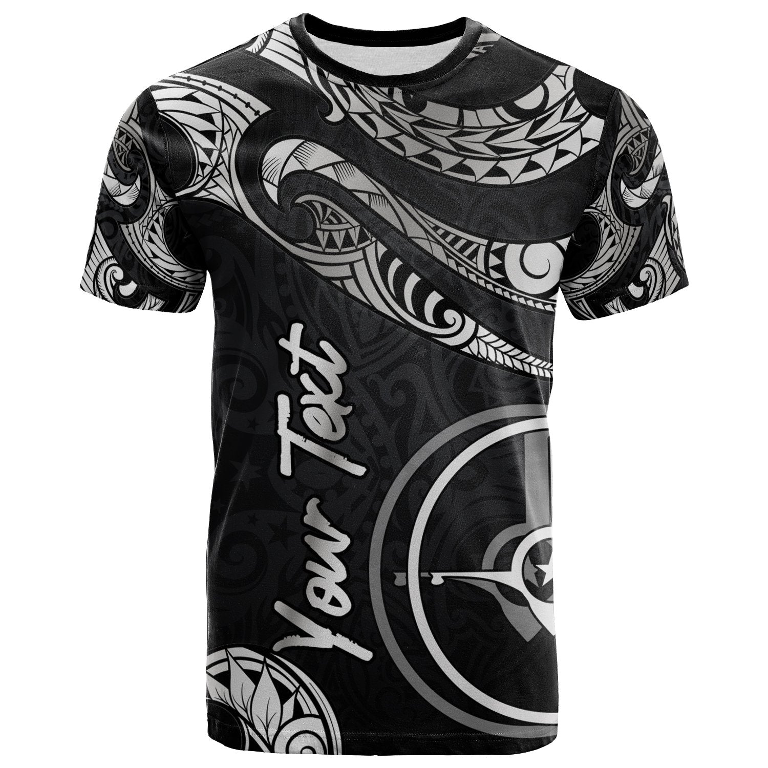 Yap Micronesia Custom T Shirt Polynesian Tattoo White Version Unisex Art - Polynesian Pride