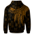 Federated States of Micronesia Custom Zip up Hoodie Polynesian Wings (Golden) - Polynesian Pride