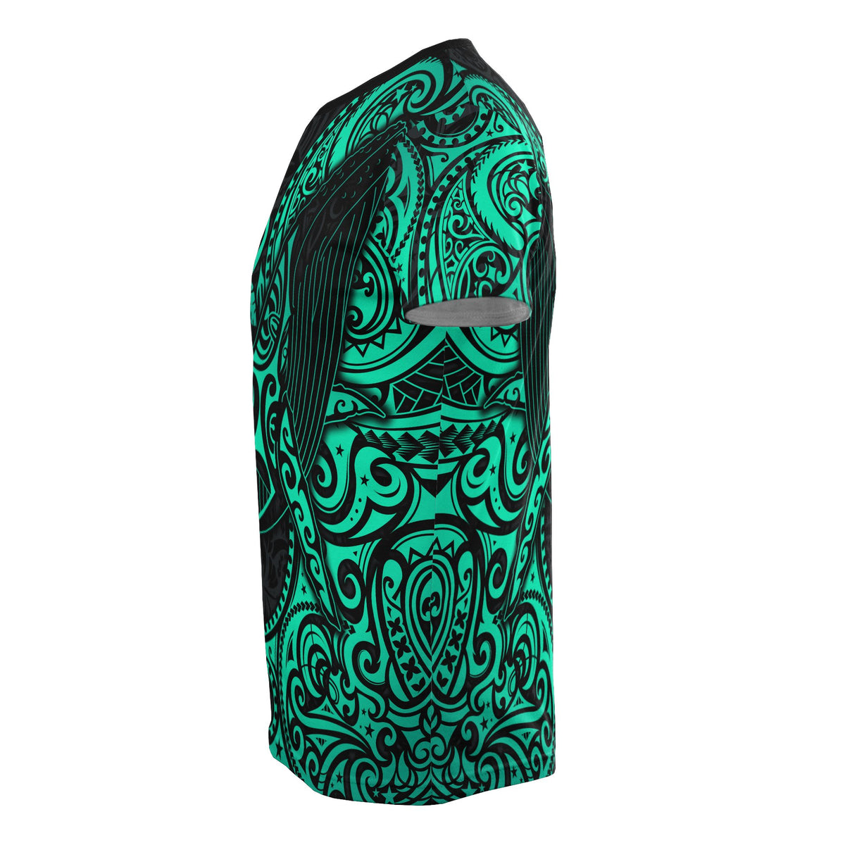 Polynesian Hawaii T shirt Polynesian Turquoise Humpback Whale - Polynesian Pride