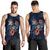 Fiji Polynesian Men Tank Top - Blue Turtle Hibiscus Blue - Polynesian Pride