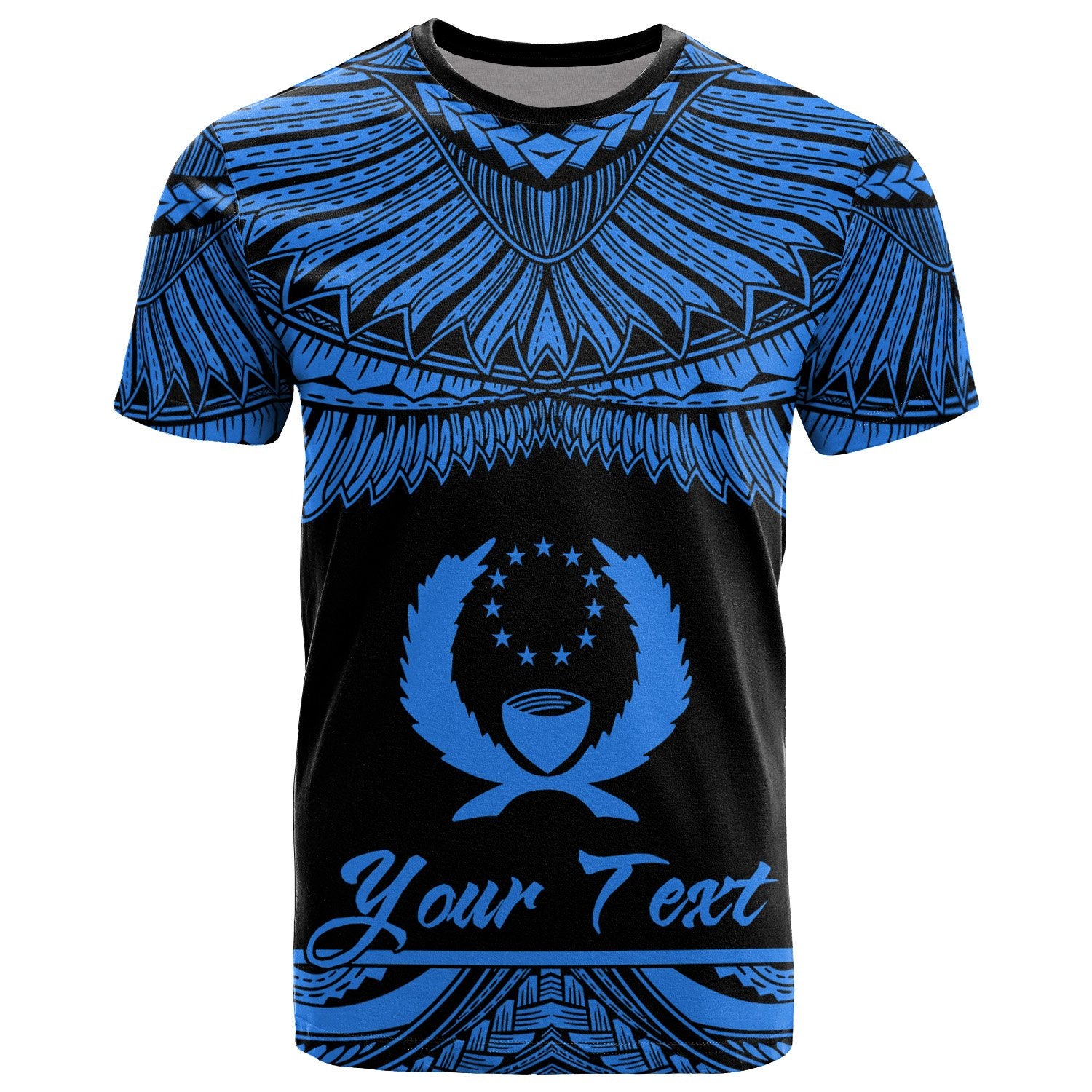 Pohnpei Polynesian Custom T Shirt Pohnpei Pride Blue Version Unisex Blue - Polynesian Pride