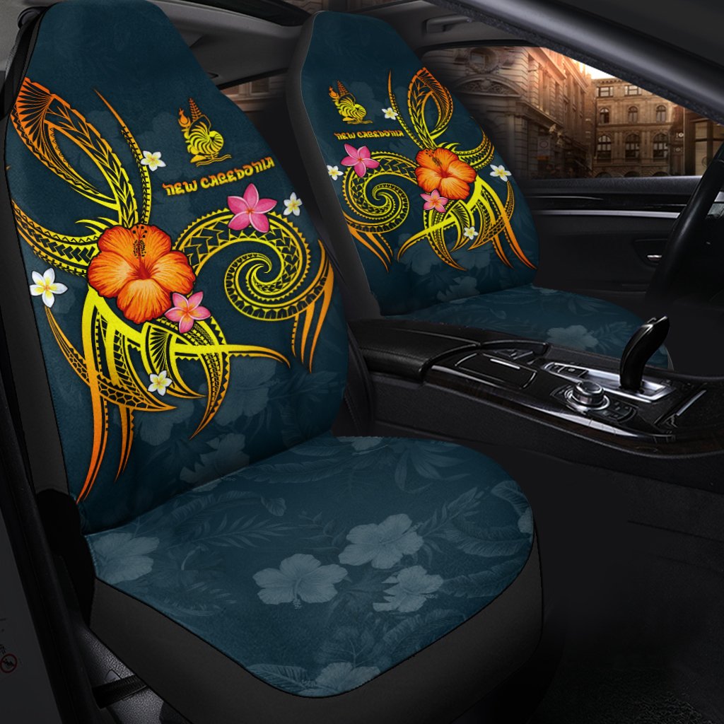 New Caledonia Polynesian Car Seat Covers - Legend of New Caledonia (Blue) - Polynesian Pride