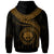 Federated States of Micronesia Polynesian Zip up Hoodie FSM Waves (Golden) - Polynesian Pride